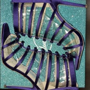 Betsy Johnson Blue label Purple Satin Heels